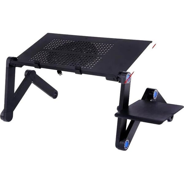 Tavolo Per Laptop Regolabile, Design Ergonomico, Doppia Ventola Di Raffreddamento, Una Ventola-image