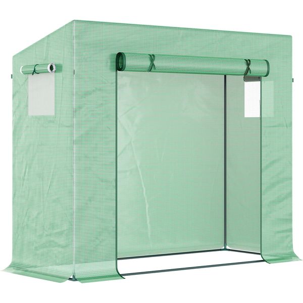 Serra Da Giardino, Struttura In Acciaio Resistente, Copertura Resistente Ai Raggi Uv, Verde-image