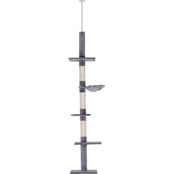 Albero Per Gatti, 5 Livelli, Materiale In Legno, Grigio-image
