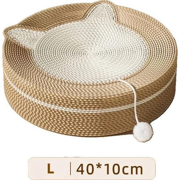 Graffiatoio Per Gatti, In Materiale Naturale Sisal, Design Multifunzionale, Tipo 1-image