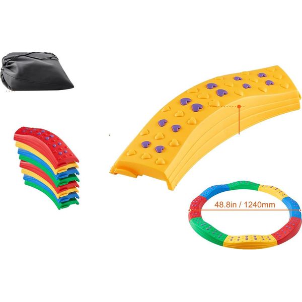 Trave D'equilibrio, Design Antiscivolo, Opzioni Di Gioco Versatili, 8 Pezzi-image