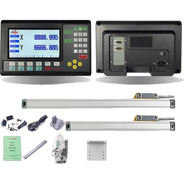 Sistema Di Visualizzazione Digitale, Supporto Multilingue, Misurazione Ad Alta Risoluzione, 2 Achs Lcd Dro Set-image