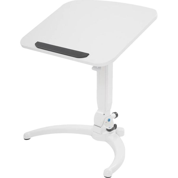Scrivania Mobile, Regolabile In Altezza, Design Salvaspazio, Bianco-image