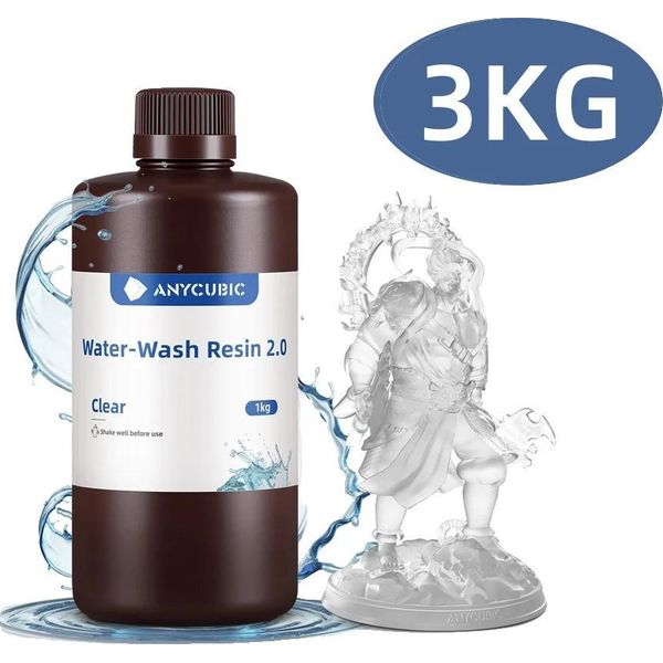 Resina Lavabile In Acqua, A Basso Odore, Alta Precisione, Trasparente 3 Kg-image