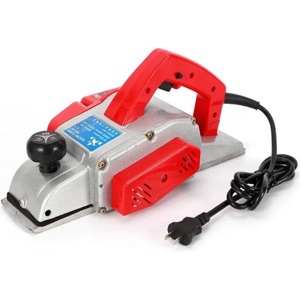 Pialla Elettrica A Mano - Pialla Per Legno - 1300 W - 13.000 Giri/Minuto - Cavo Da 1,8 M - 35×9×0,2 Cm - Resistente Alla Corrosione - Rosso-image