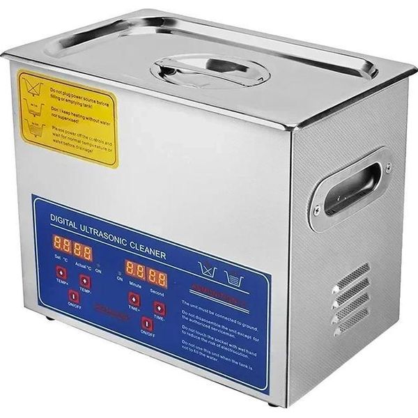 Pulitore A Ultrasuoni, Acciaio Inossidabile, Efficiente Pulizia A Ultrasuoni, 3L-image