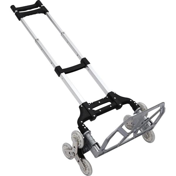 Carrello Manuale, Design Per Scale, Elevata Capacità Di Carico, Argento-image