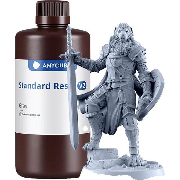 Resina Uv, Per Stampanti Lcd 3D, Polimerizzazione Rapida, Alta Resistenza, Grigio 3KG-image