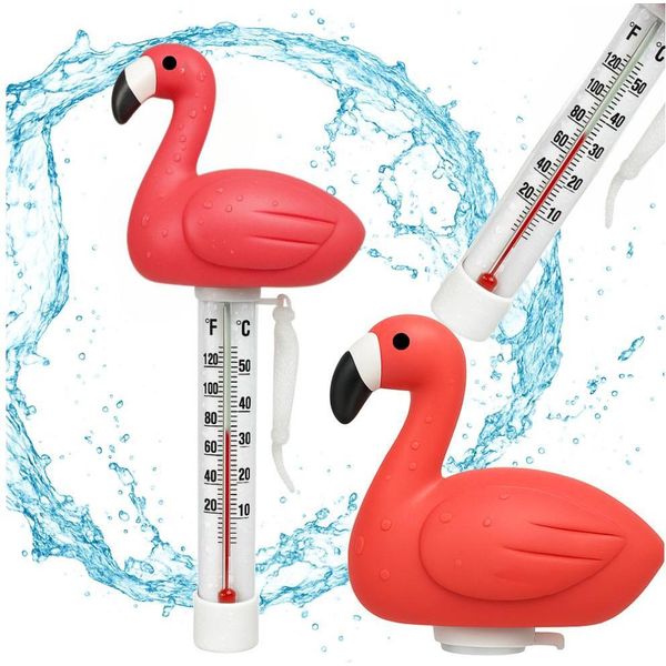 Fenicottero Termometro Galleggiante Per Piscina Idromassaggio Spa Piscina Galleggiante 2 Scale-image