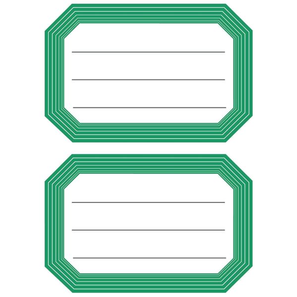 10X Etichette Scolastiche Herma 5716 Verde Neutro Foderate 82X55 Mm-image