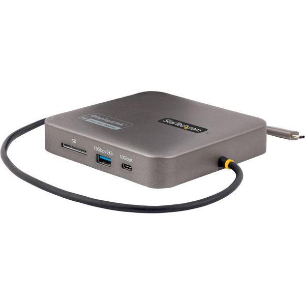 Startech.Com Adattatore Multiporta USB-C - Docking Station Usb Type-C Doppio Video Hdmi 4K 60Hz, Hub USB-A USB-C A 2 Porte 10Gbps, Pd 100W, Gbe, Sd, Cavo Da 56Cm - Mini Dock-image