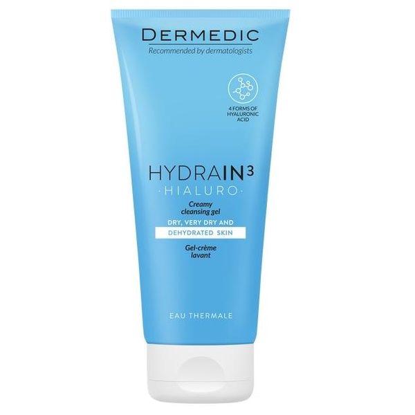 Dermedic Hydrain 3 Hialuro Crema Lavaggio Viso 200Ml-image