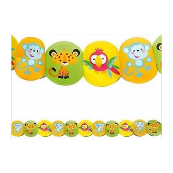 Fisher Price - Animali Della Giungla - Ghirlanda SG28463 (Taglia Unica) (Colorato)-image