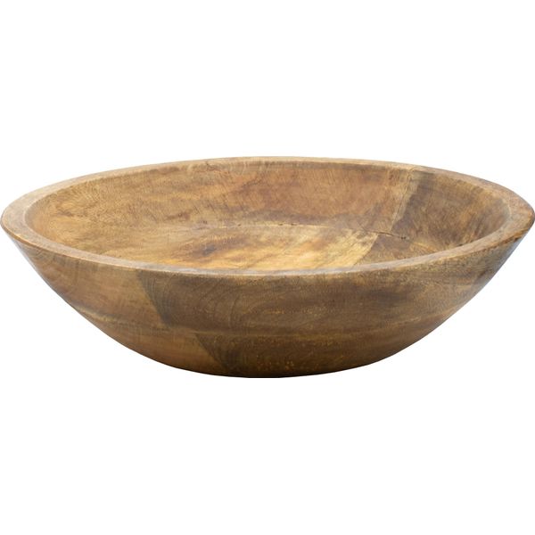 1.06 Ciotola Rotonda In Legno Di Mango - Ø 30 Cm X 7,5 Cm - Vassoio Decorativo Rotondo-image