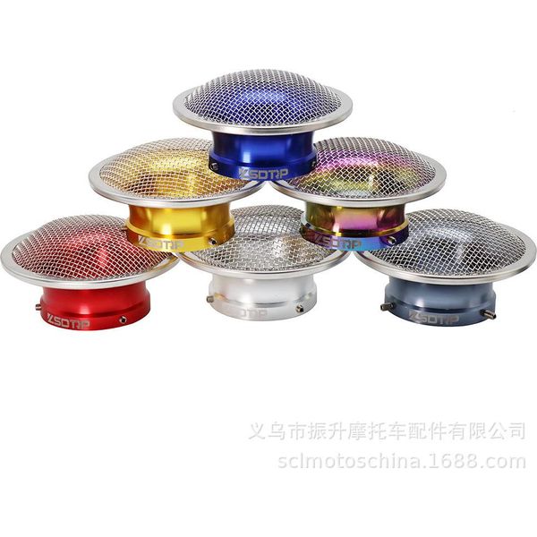 50 Mm Moto Filtro Aria Vento Tazza Tromba In Lega Con Guaze Per Pwk28/30Mm Pe 28/30Mm Carburatore Titanio-image