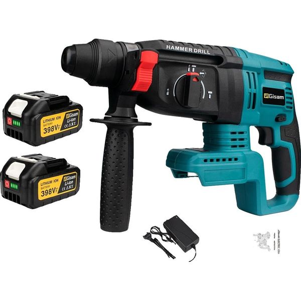 Avvitatore Elettrico A Percussione Senza Spazzole, Alta Velocità 3500 Giri/Min, Diametro Massimo Di Foratura 26 Mm, 2 Scatole Di Batterie-image
