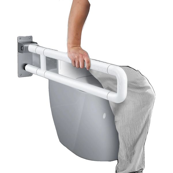 Bracciolo Per Toilette, Design Pieghevole, Elevata Capacità Di Carico, Caratteristiche Di Sicurezza Migliorate-image