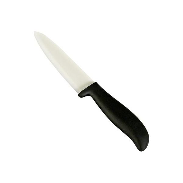 My Basics JKT336 Mb Coltello In Ceramica, Coltello Da Intaglio, Lama Da 15 Cm, Nero/Bianco-image
