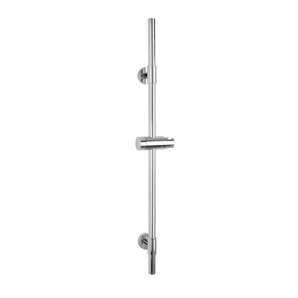 Wenko Asta Doccia Basic Cromata, 66 Cm, Argento Lucido, Acciaio Inossidabile Cromato-image