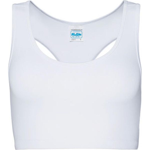 Just Cool JC017 | Top Da Donna Girlie Cool Sports Crop Top - Colore: Arctic White - Taglia: S-image
