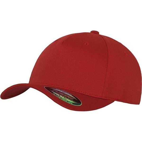 Flexfit - Cappellino 5 Segmenti Per Uomo/Donna Unisex RW8922 (Taglia Unica) (Rosso)-image