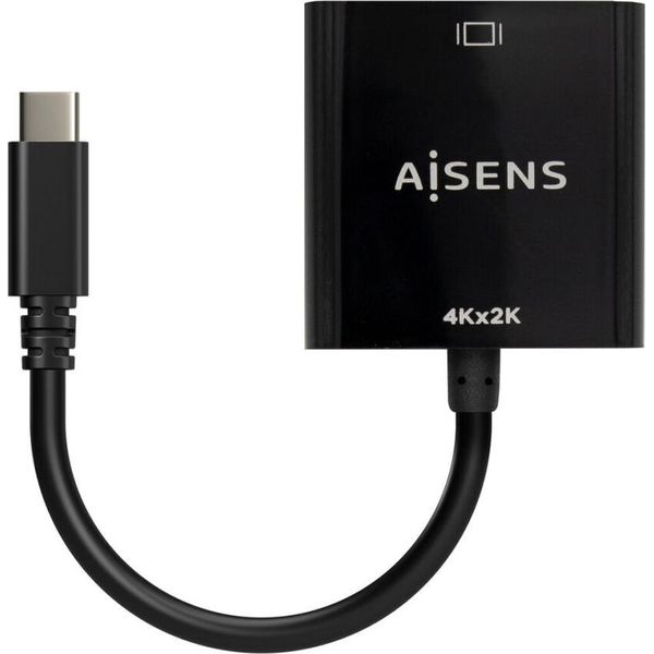 Aisens Convertitore Da USB-C A Hdmi 4K@30Hz, USB-C/M-HDMI/H, Nero, 15 Cm-image