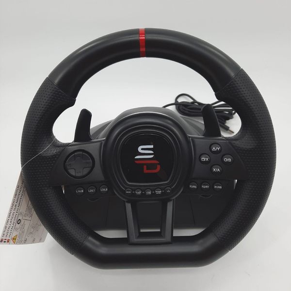 Subsonic SA5645-NG - Volante + Pedali - Pc - Playstation 4 - Xbox One - Xbox One S - Xbox One X - Xbox Series S - Xbox Series X - D-Pad - Opzioni Pulsanti - Pulsante Share - 270° - Cablato - Usb-image