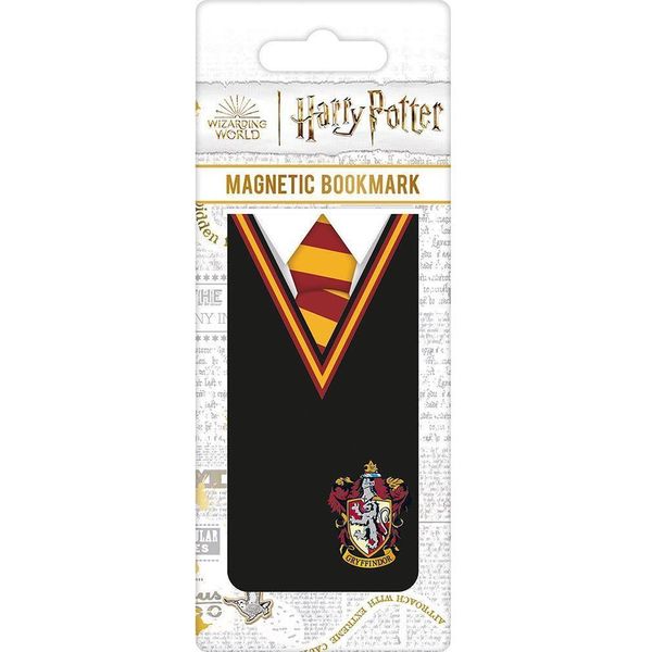 Harry Potter - Segnalibro Magnetico, Uniforme Di Grifondoro PM8877 (Taglia Unica) (Nero/Rosso)-image