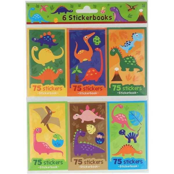 Wins Holland Dispense Adesive Dinosauri, 6 Pezzi.-image