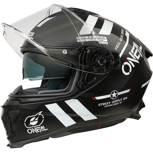 O´Neal Casco Challenger Warhawk Nero/Bianco/Rosso Xs (53/54 Cm)-image