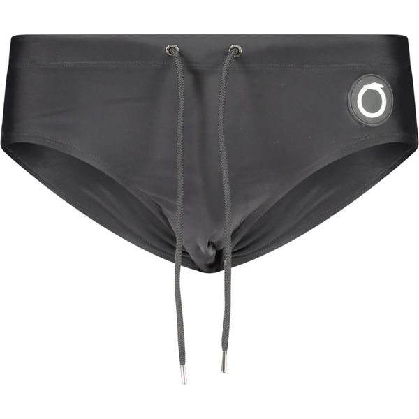 Pantalone Da Bagno Trussardi Nero Con Elastico In Vita E Logo Applicato : Taglia - S Taglia: S-image