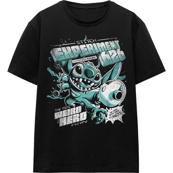 Lilo & Stitch - Maglietta "Experiment 626"" Da Donna TV19877 (Xxl) (Nero)"-image