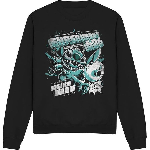 Lilo & Stitch - Felpa "Experiment 626"" Per Uomo/Donna Unisex TV19898 (Xl) (Nero)"-image
