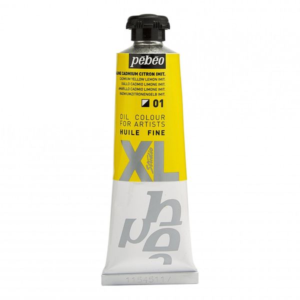 Pebeo Studio Xl Pittura Ad Olio, 37 Ml, 01 Giallo Cadmio Imitazione Limone-image