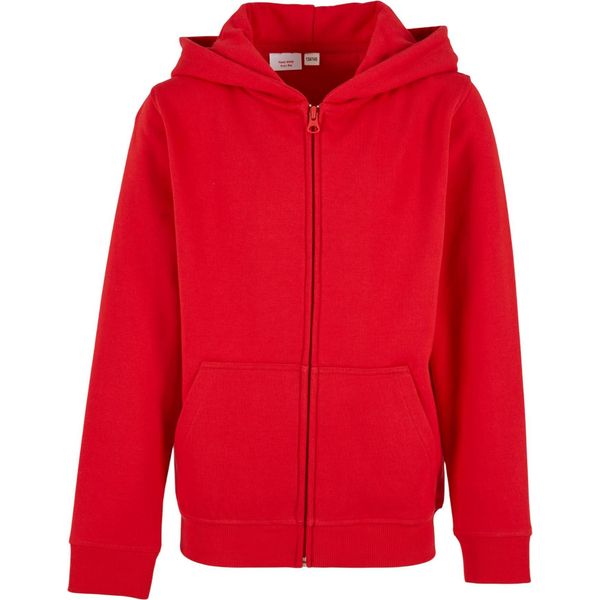 Build Your Brand - Felpa Con Cappuccio "Basic"" Con Zip A Tutta Lunghezza Per Bambini RW8949 (158-164) (Rosso Città)"-image