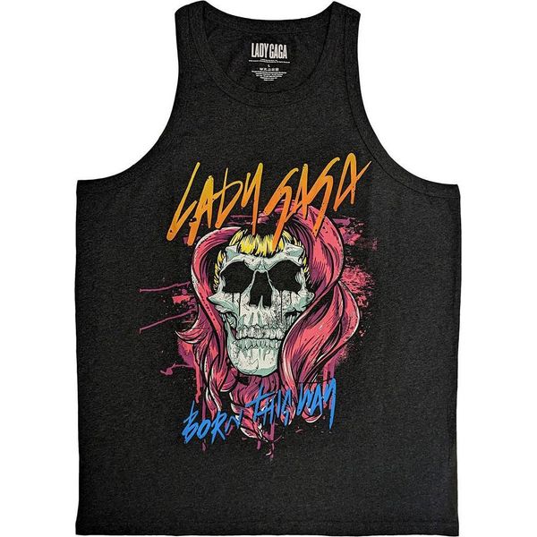 Lady Gaga - Top Senza Maniche "Born This Way"" Per Uomo/Donna Unisex RO14164 (M) (Antracite)"-image