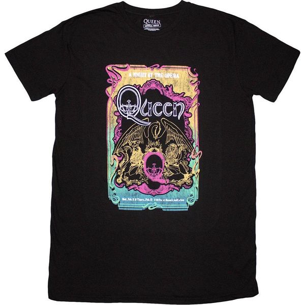 Queen - Maglietta-Abito "A Night At The Opera Tour '76"" Per Donna RO14250 (Xxl) (Nero)"-image