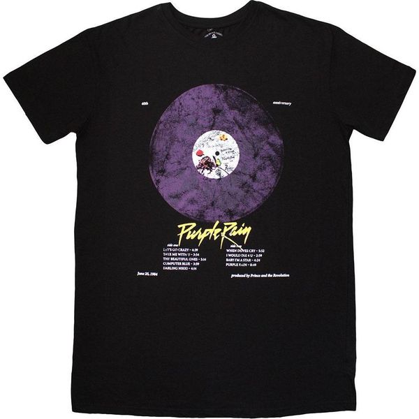 Prince - Vestito Con T-Shirt "Purple Rain"" Per Donna RO14346 (Xl) (Nero)"-image