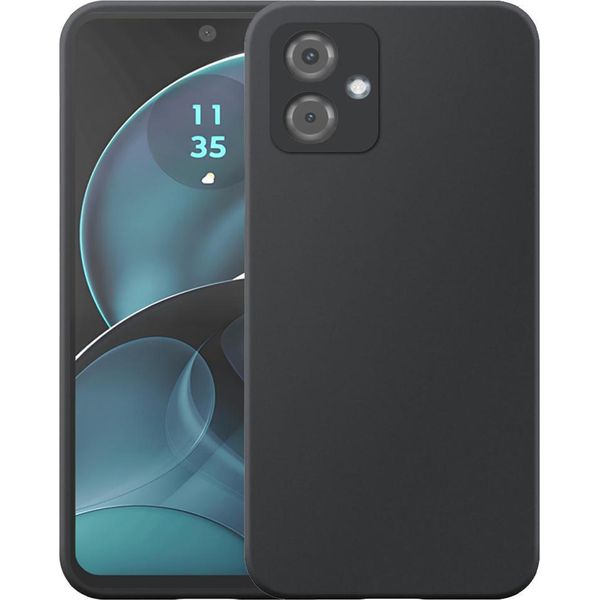 Adatto Per Motorola Moto G14 Custodia In Silicone Tpu Flessibile - Custodia Posteriore Flessibile In Silicone Tpu - Nero - Smartphonics-image