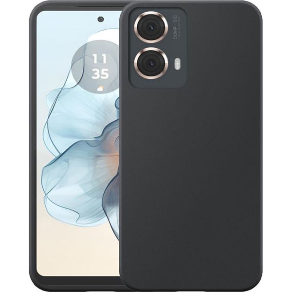 Adatto Per Motorola Moto G24 Power Custodia Del Telefono Custodia Flessibile In Silicone Tpu - Custodia Posteriore Flessibile In Silicone Tpu - Nero - Smartphonics-image