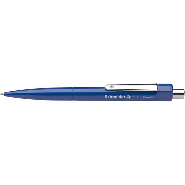 10X Schneider SN3153 Penna A Sfera K 1, Meccanismo Retrattile, Blu M, Indelebile-image