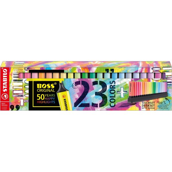 Stabilo Boss Original Evidenziatore 23 Pz Punta Smussata Multicolore-image