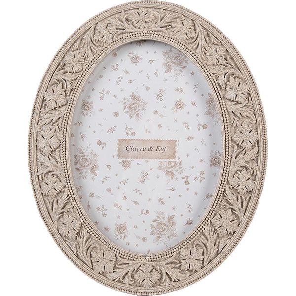 Cornice Per Quadri Clayre & Eef 13X18 Cm In Plastica Beige-image