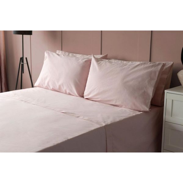Lenzuolo Da Letto Belledorm, Titolo 200 Fili, Percalle Di Cotone, Extra Profondo BM120 (Letto Singolo) (Rose)-image