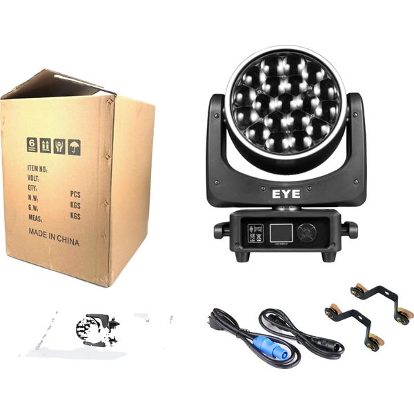 Faro Mobile, Led Rgbw, Controllo Dmx, 1 Pezzo, Spina Ue-image