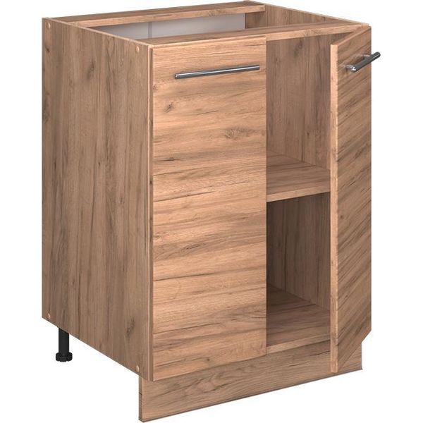 Vicco Mobiletto Base Cucina Fame-Line, 60 Cm , Pl Rovere, Quercia Dorata/Quercia Dorata-image