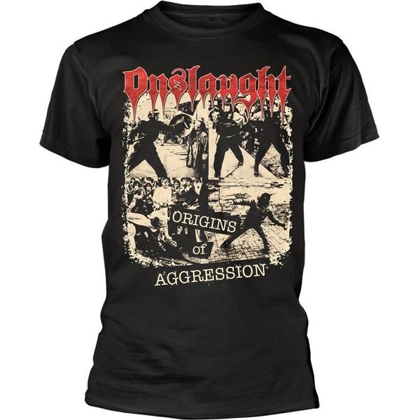 Onslaught - Maglietta "Origins Of Aggression"" Da Uomo/Donna Unisex PH4673 (Xl) (Nero)"-image