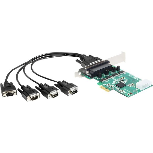 Delock Pci Express Card > 4 X Serial RS-232 - Serieller Adapter - Pcie - RS-232 X 4 (89335)-image