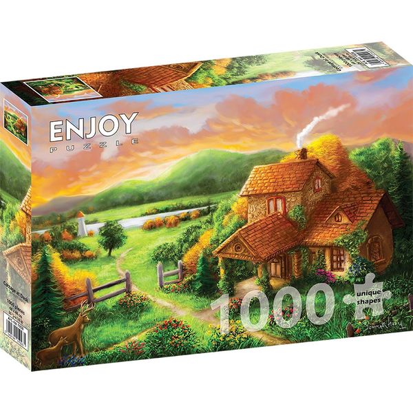 Enjoy Puzzle Casa Di Campagna Al Tramonto 1000 Pezzi-image