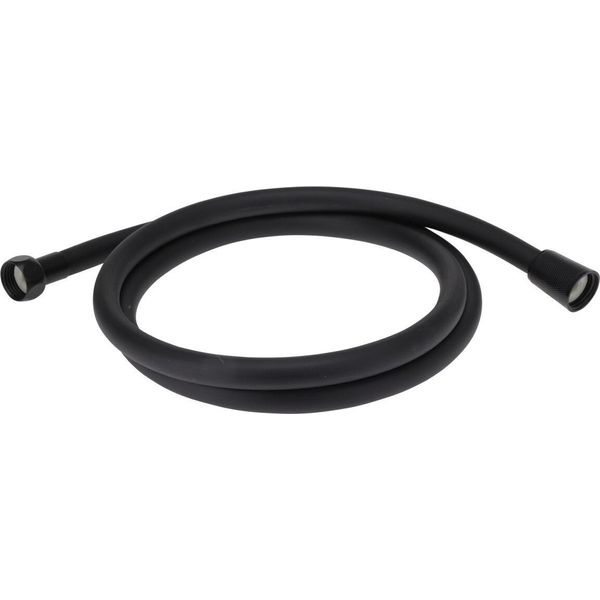 Tubo Doccia Da Bagno, Nero, Pvc, 150 Cm, 1/2 Filettatura-image